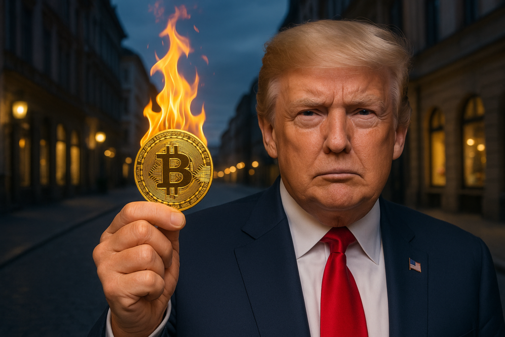 Trump destaca a força das criptomoedas “Estão quentes”, mesmo com o mercado instável