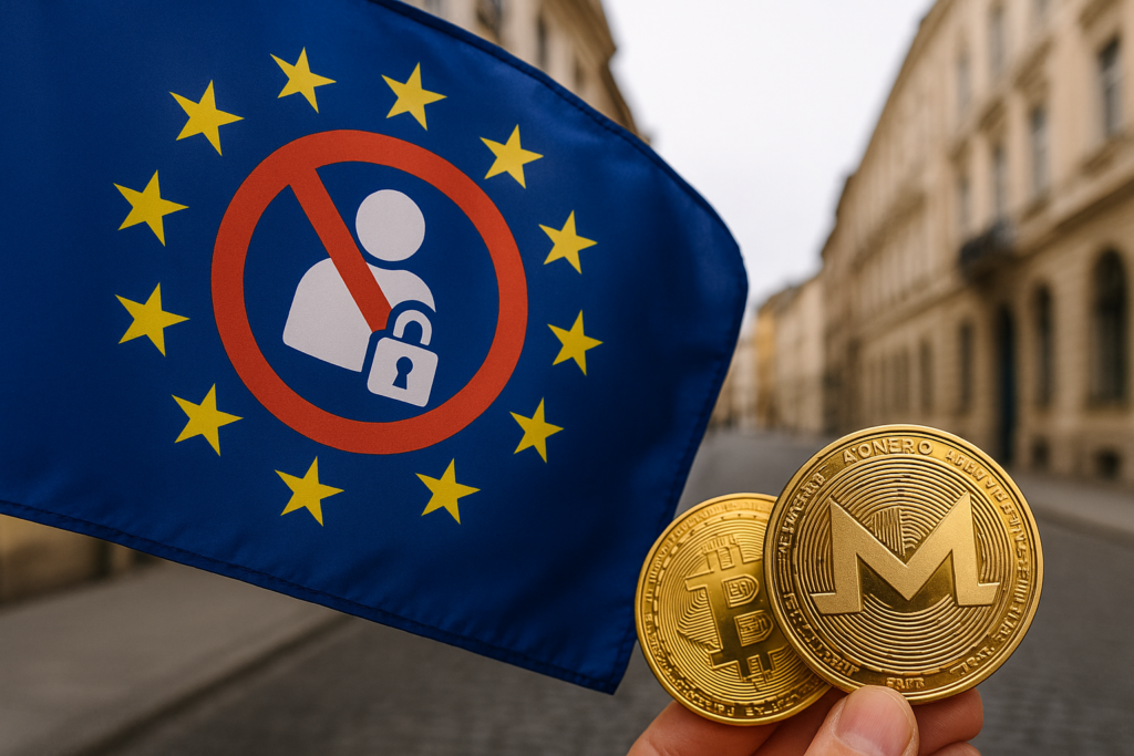 União Europeia planeja banir contas não verificadas e moedas de privacidade até 2027