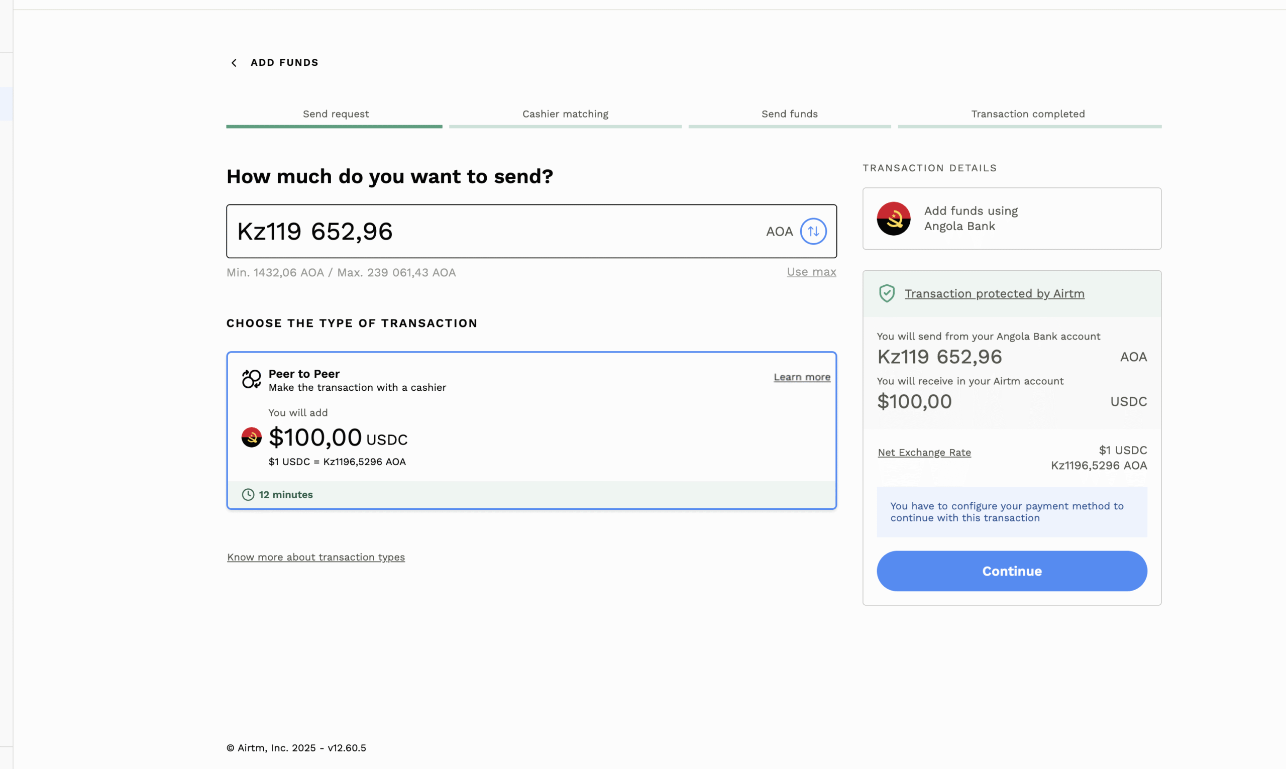 Airtm Adicionar Kwanza